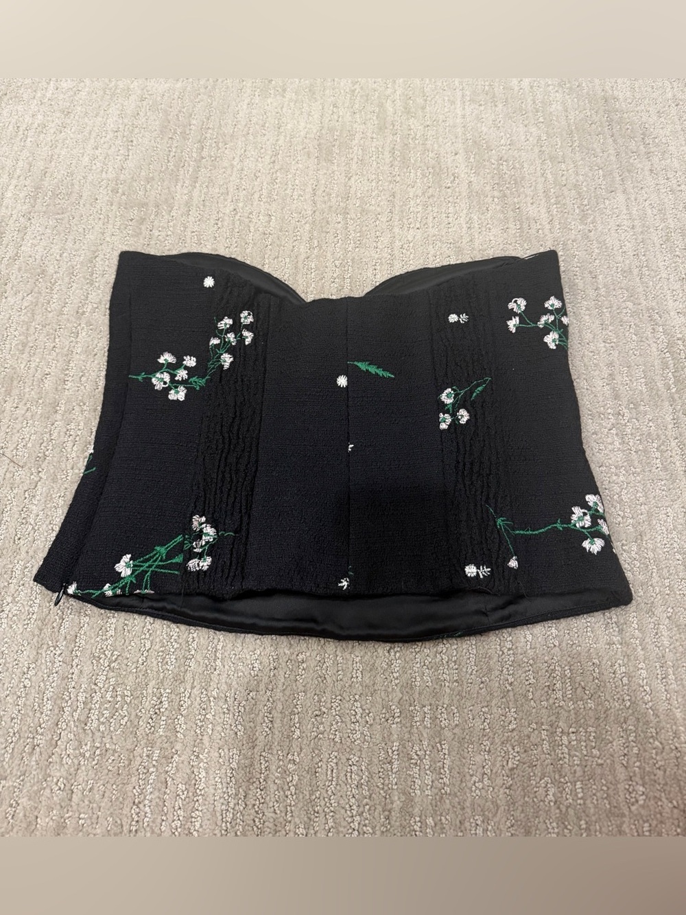 Zara Embroidered Strapless Floral Bustier - Picture 6 of 6